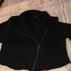 Torrid textured moto jacket.